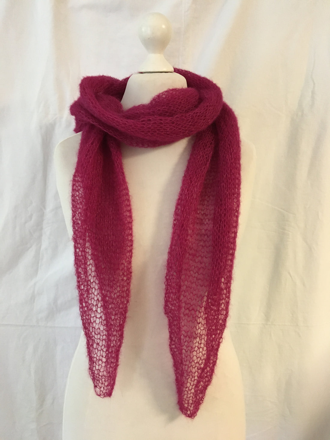 Schal Tuch Stola Fuchsia