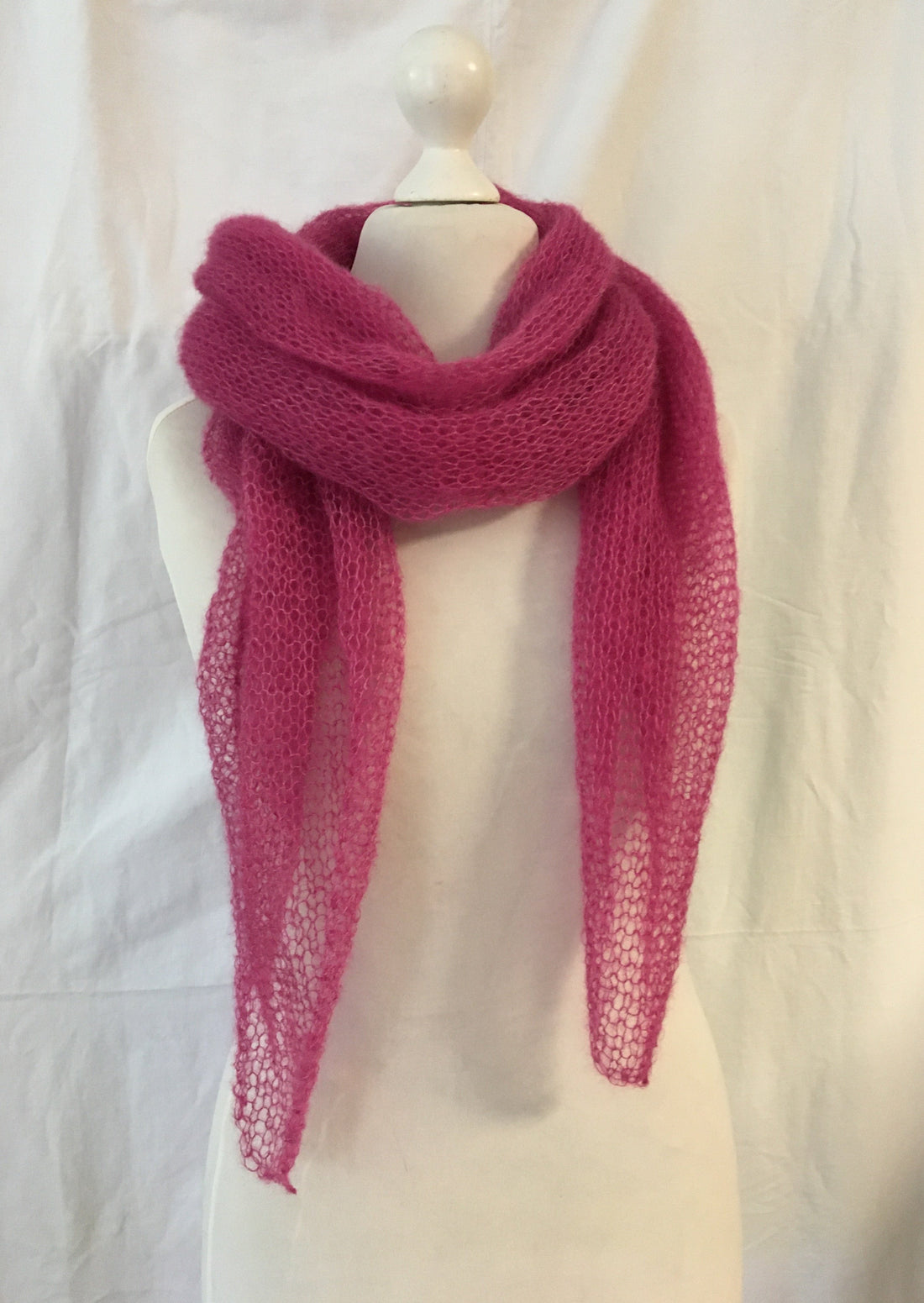 Schal Tuch Stola Hellbeere