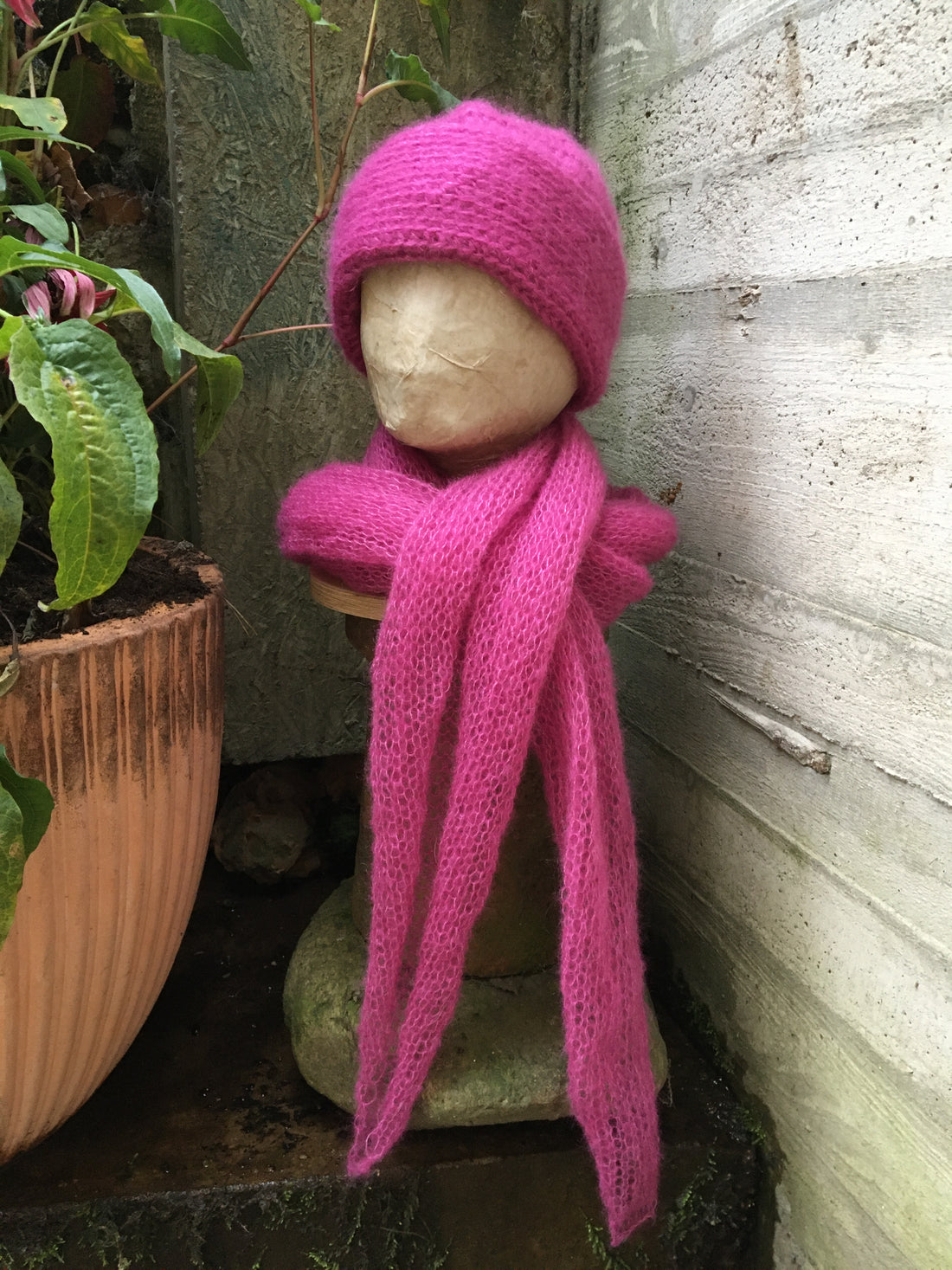 Mütze und Schal Hellbeere