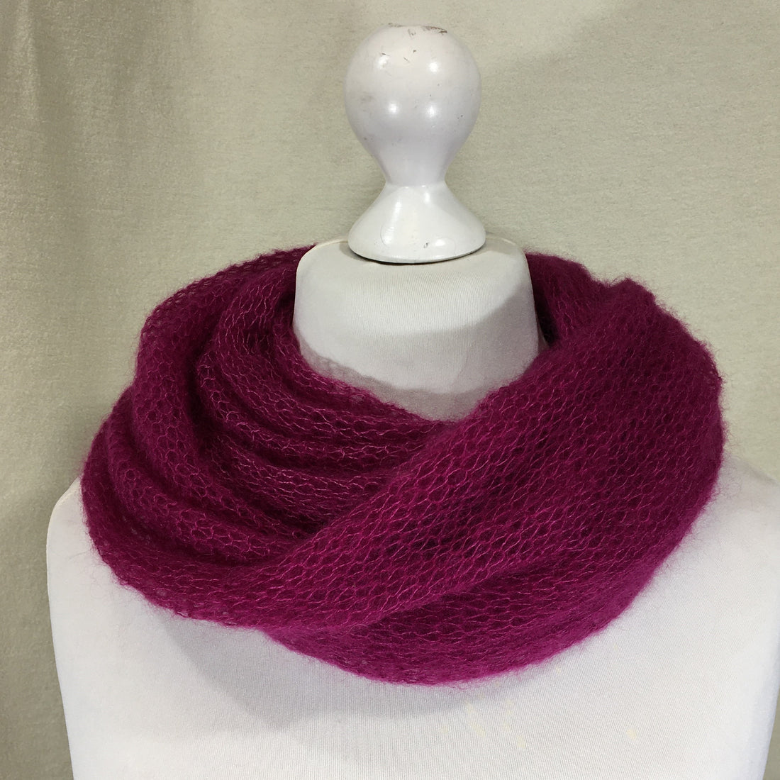 Kidmohair-Seiden Loop Fuchsia