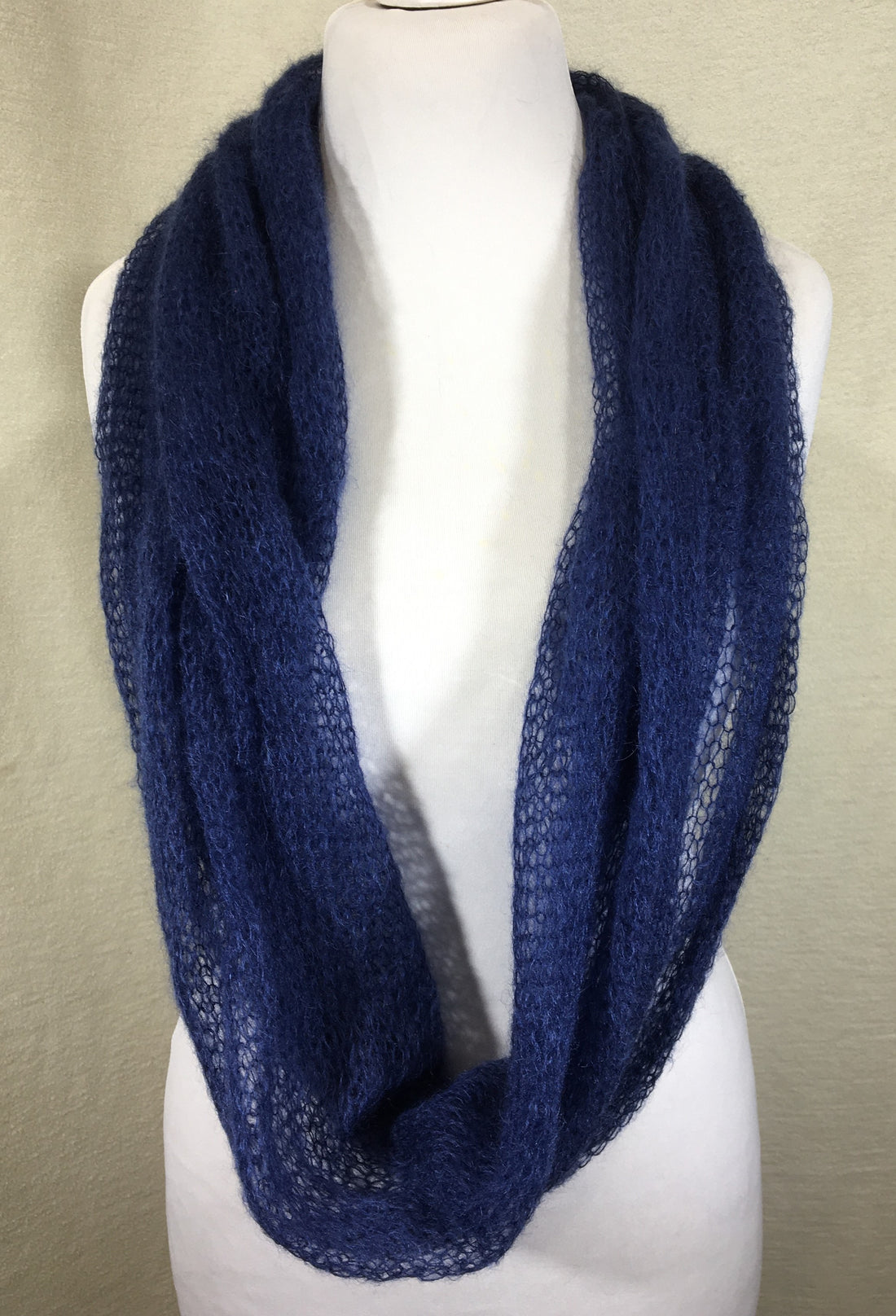 Kidmohair-Seiden Loop Marine