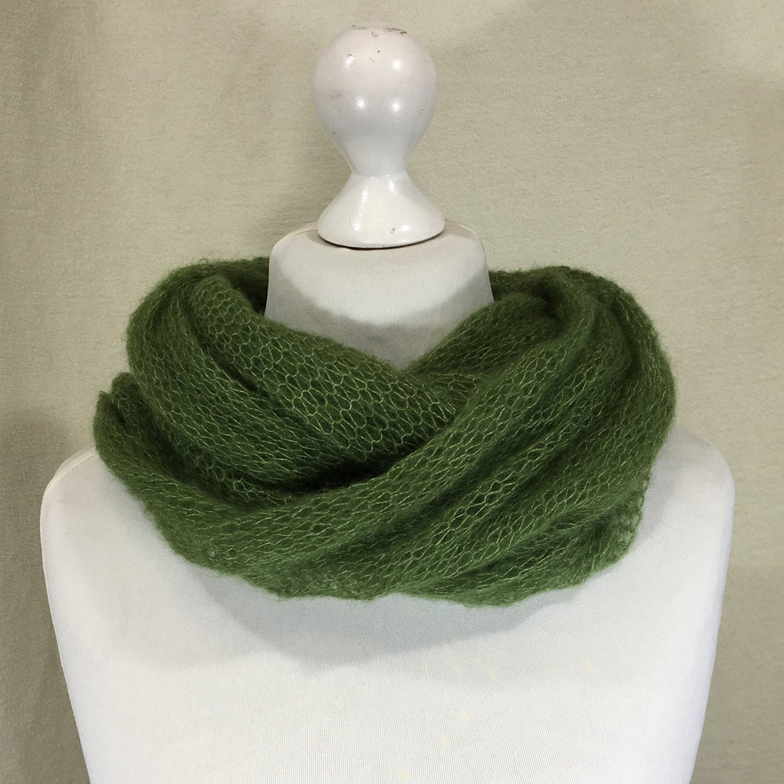 Kidmohair-Seiden Loop Absinth