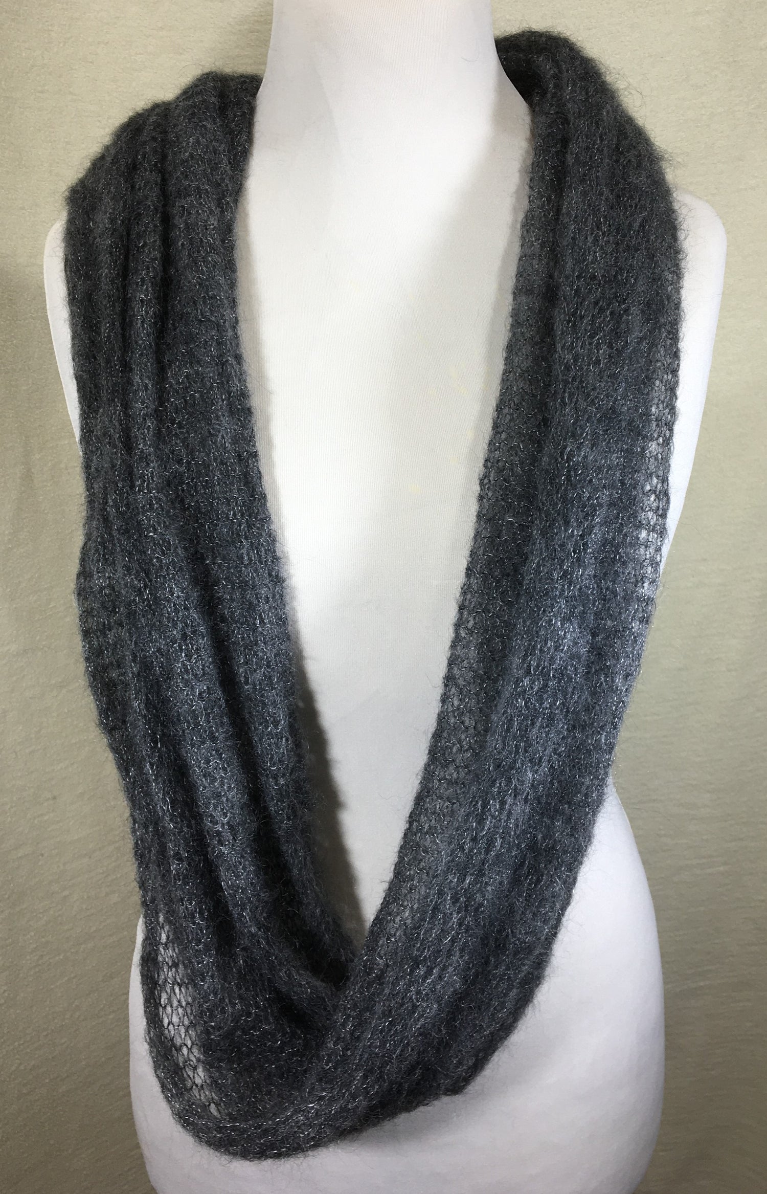 Kidmohair-Seiden Loop Anthrazit