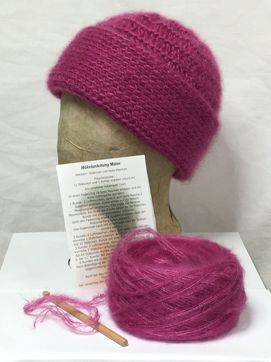 Häkel-Set Mütze Hellbeere