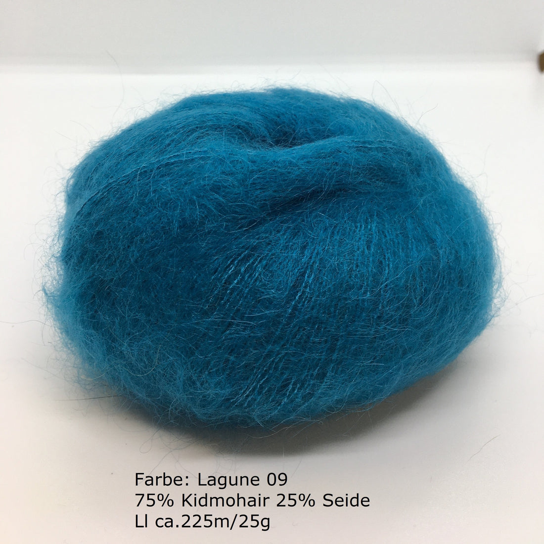 Kidmohair-Seiden Knäuel Lagune