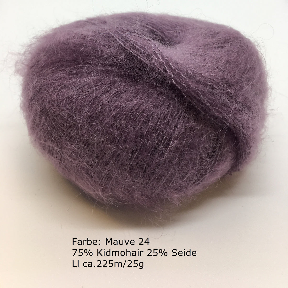 Kidmohair-Seiden Knäuel Mauve