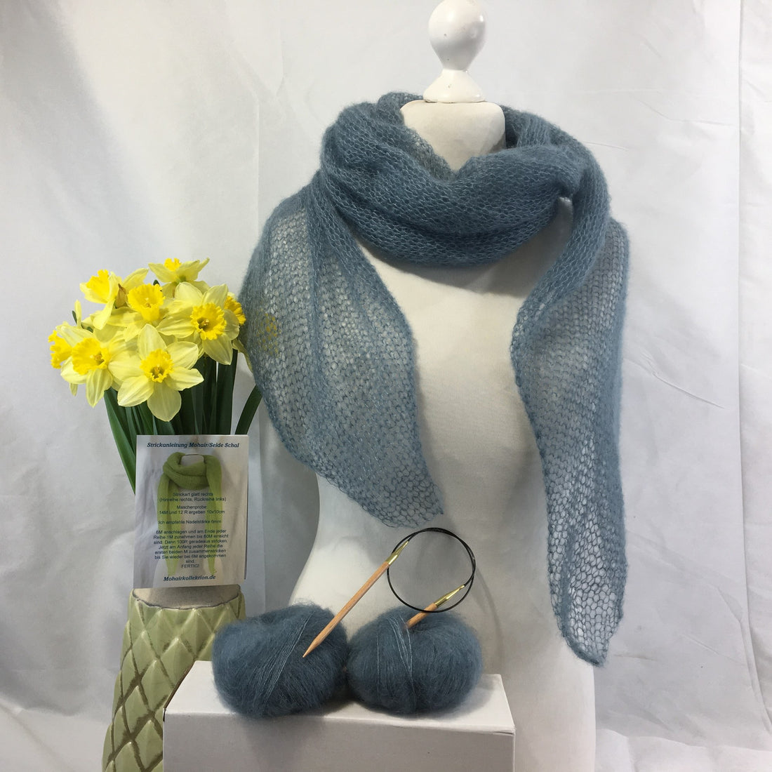 Strick-Set Schal Topas