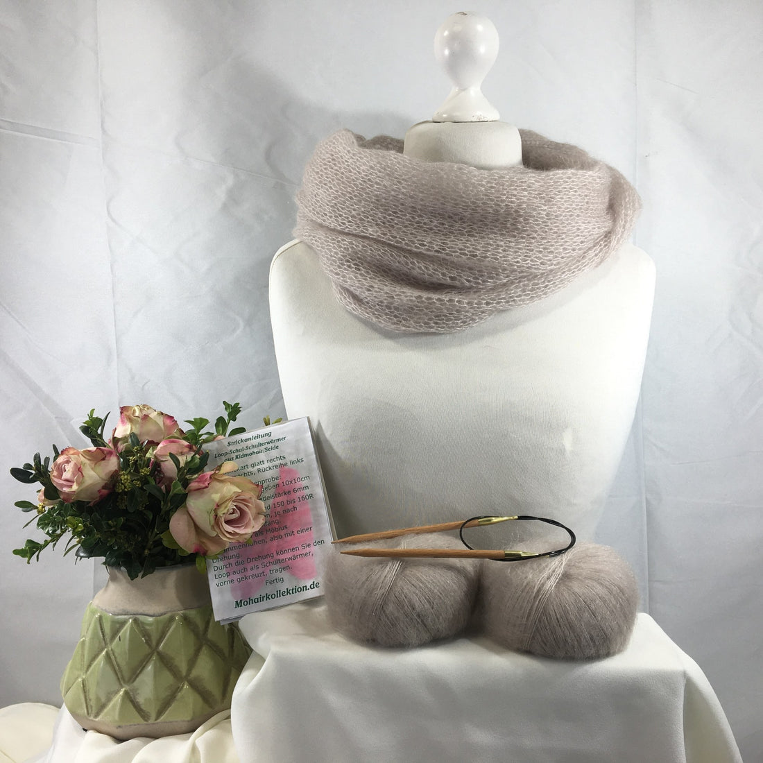 Strick-Set Loop Beige