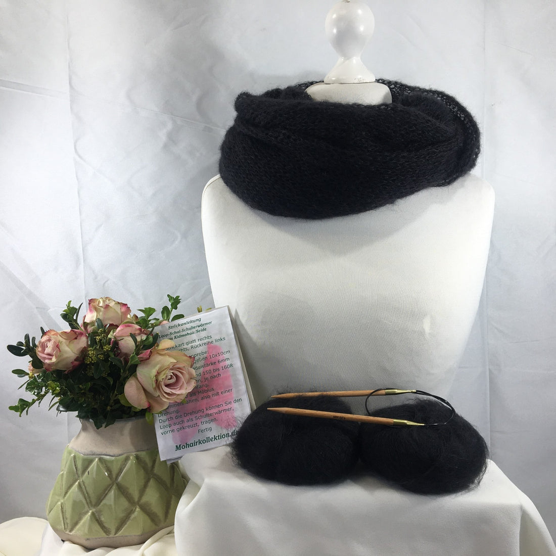 Strick-Set Loop Schwarz