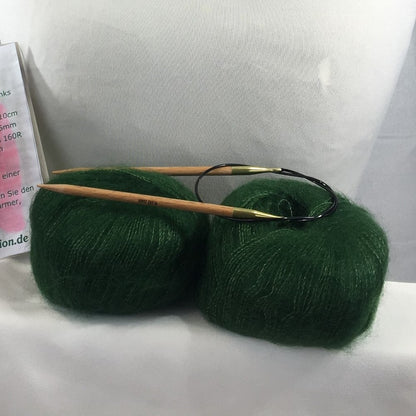 Strick-Set Loop Flaschengrün