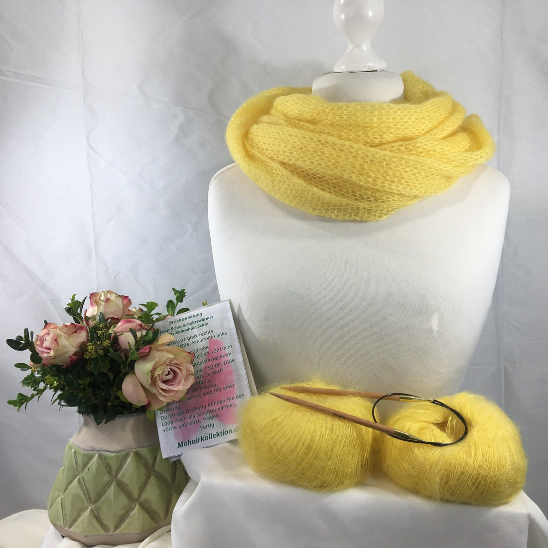 Strick-Set Loop Gelb
