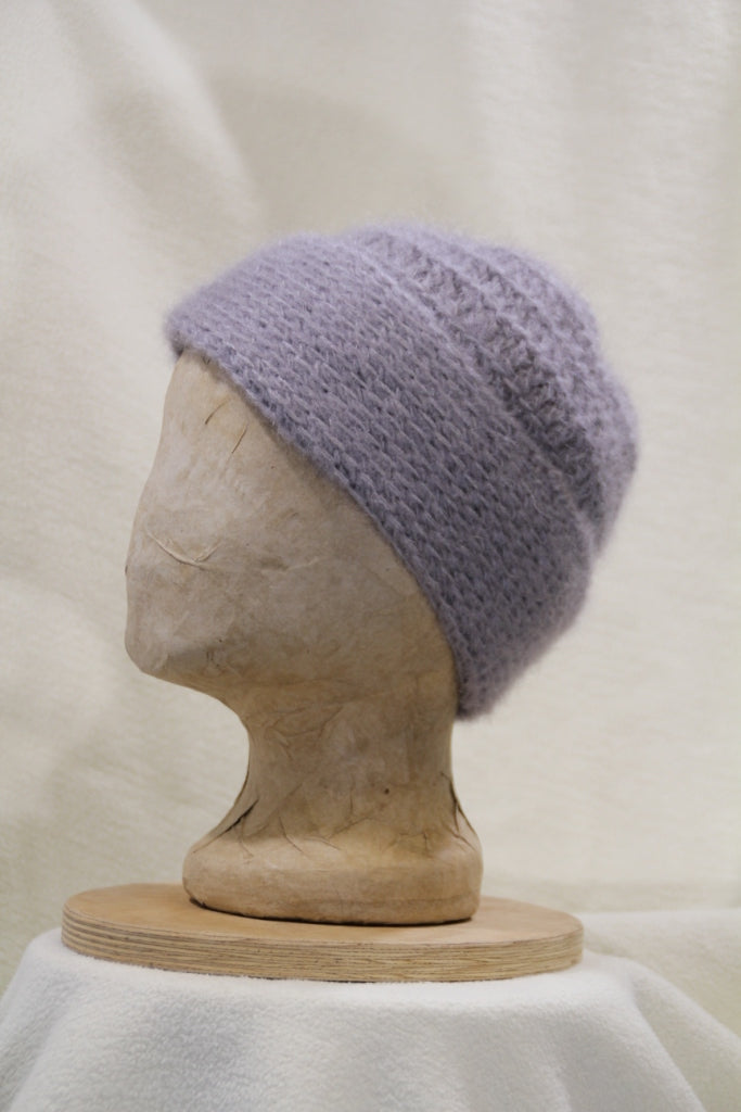 Mütze Häkelmütze Hellgrau