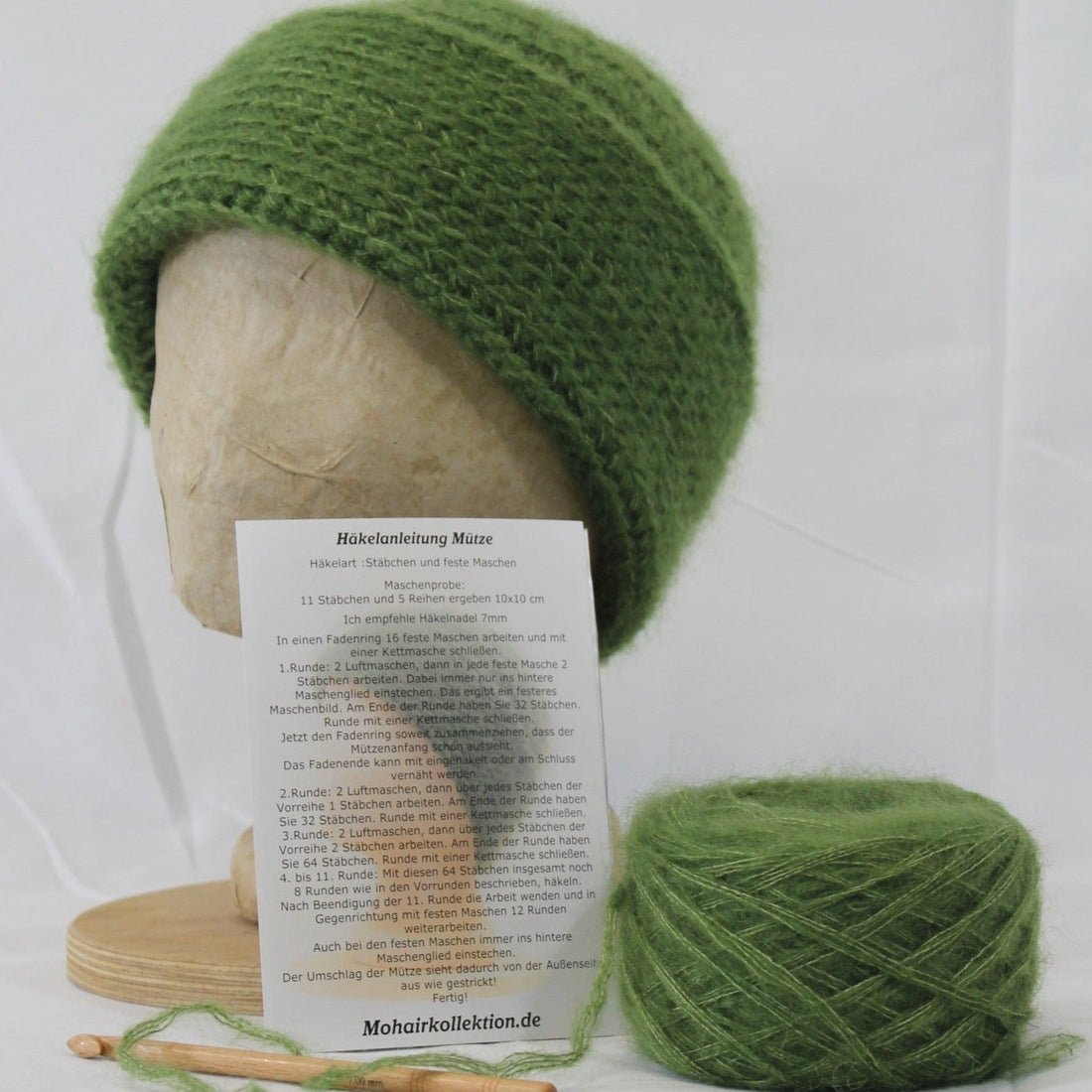 Häkel-Set Mütze Absinth